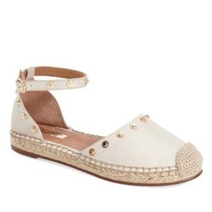 Halogen Dylan Leather Espradilles—Size 9